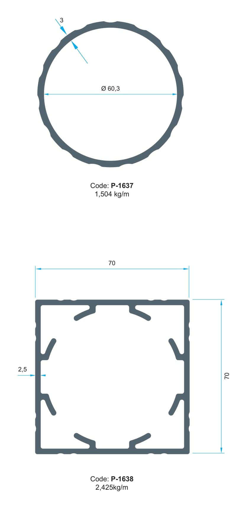 Profile families: Balusters